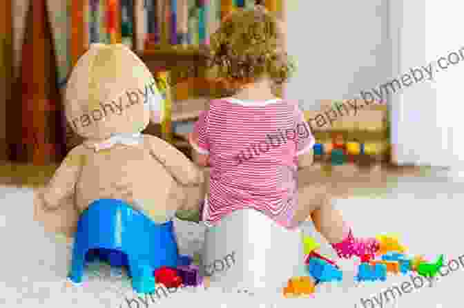 A Child Playfully Interacting With A Potty Chair The Tiny Potty Training Book: A Simple Guide For Non Coercive Potty Training MULTIMEDIA VERSION