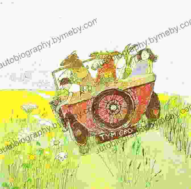 A Colorful Illustration From Mr. Gumpy's Motor Car By John Burningham. Mr Gumpy S Motor Car John Burningham