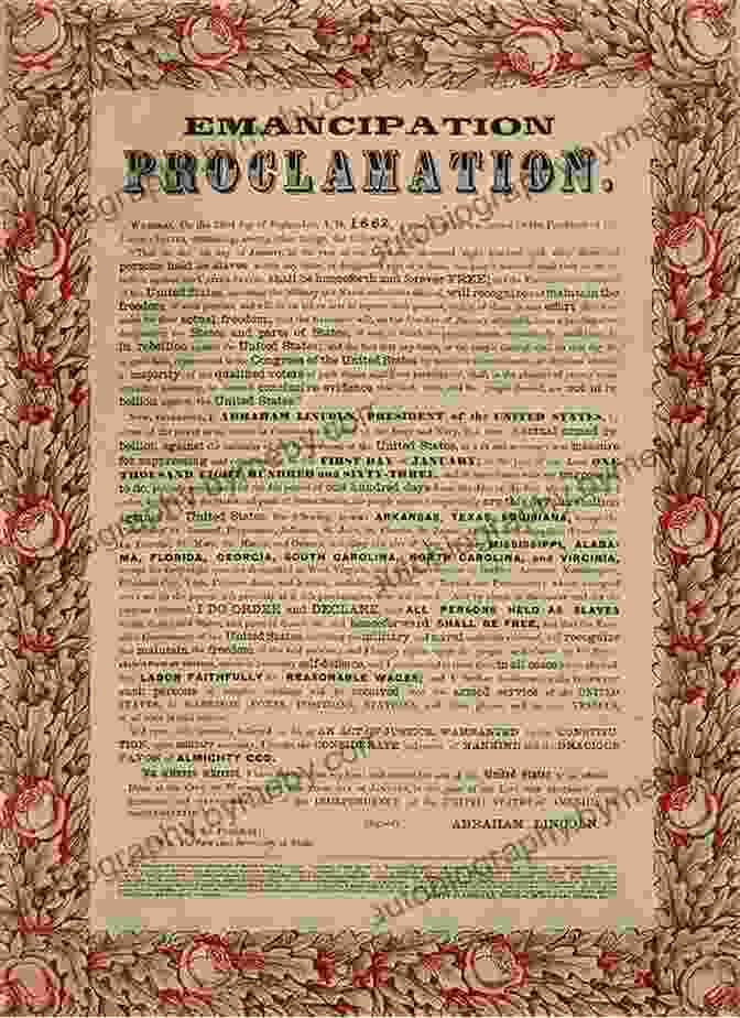 A Copy Of The Emancipation Proclamation Henry And The Cannons: An Extraordinary True Story Of The American Revolution