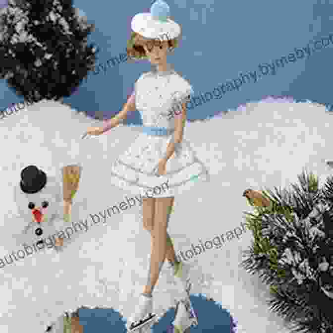 A Fashion Doll Wearing A Crocheted Ice Skater Dress And Tam Fashion Doll: Ice Skater Dress Tam Crochet EPattern