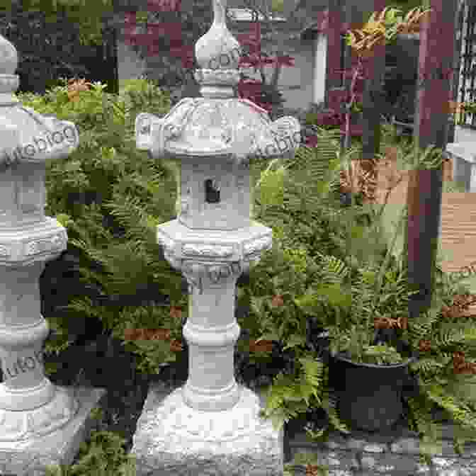 A Japanese Garden With A Small Pond, Stone Lanterns, And Lush Greenery. Japan Country Living Patricia Gavin