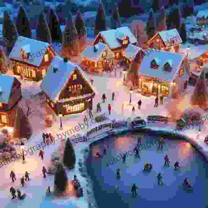 A Picturesque Snow Covered Village, Adorned With Twinkling Lights And Festive Decorations The Christmas List Douglas B Wimmer