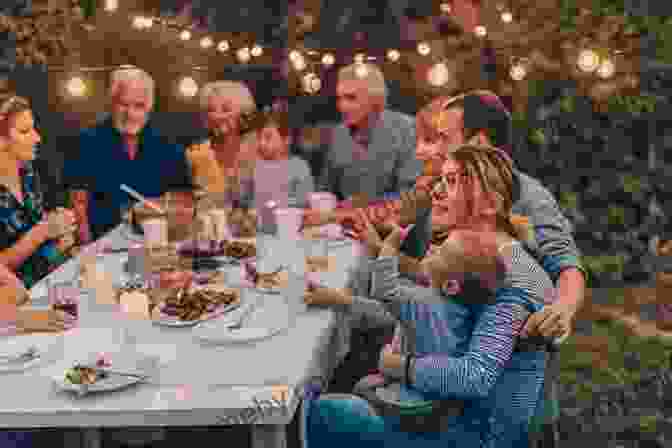 A Portrait Of A Turkish Family Gathered Around A Table, Sharing A Meal. Portrait Of A Turkish Family