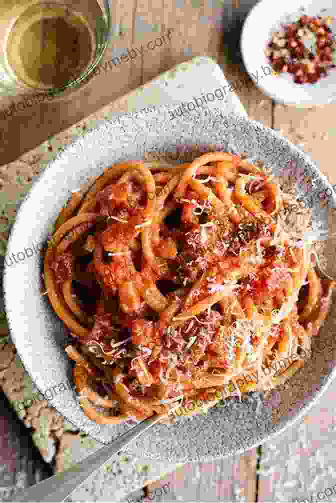 A Sizzling Pan Of Amatriciana Sauce, Featuring Guanciale, Tomatoes, And Pecorino Cheese Italian American: Red Sauce Classics And New Essentials: A Cookbook