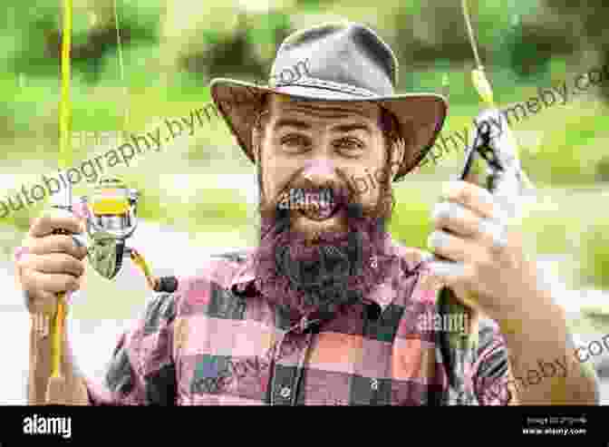 A Smiling Fisherman Proudly Holds Up A Large Trout A Canadian Wilderness Fishing Adventure