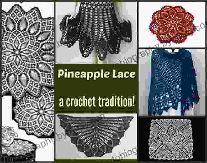 A Stunning Crochet Pineapple Bridal Stole With Intricate Pineapple Motifs And Delicate Lace Edging Crochet Pineapple Bridal Stole (The Crochet Works Of Maria Merlino 4)