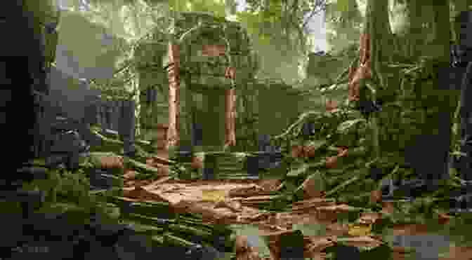 An Ancient Ruined Temple With Crumbling Walls And Overgrown Vegetation, Hinting At The Forgotten Mysteries That Lie Within. The Hollow Heart (Forgotten Gods 2)