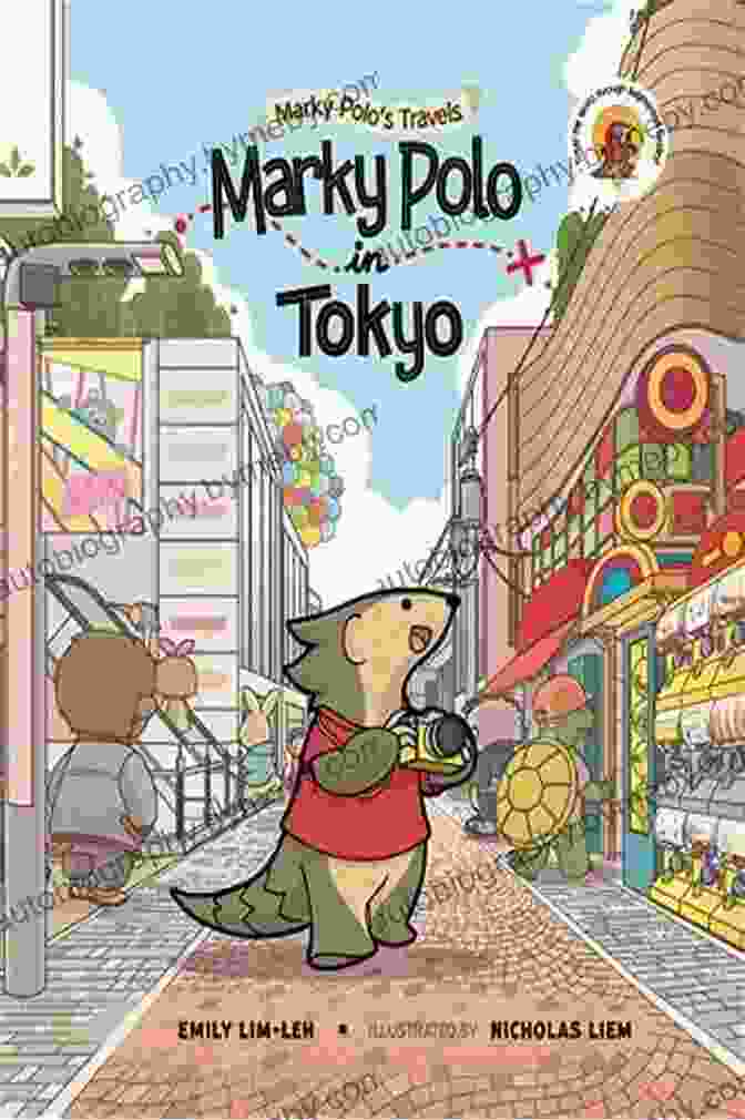 Book Cover Of Marky Polo In Tokyo, Featuring Marky Polo Standing In Front Of Tokyo's Iconic Landmarks Marky Polo In Tokyo (Marky Polo Travels 1)