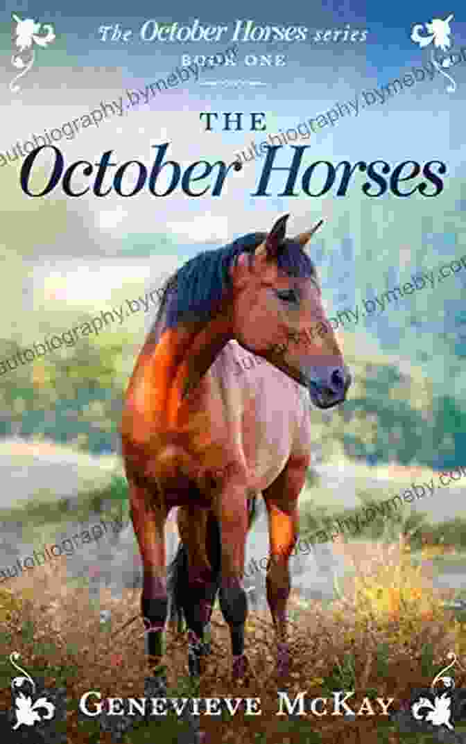 Book Cover Of 'The October Horses' By Genevieve McKay, Featuring A Woman On Horseback In An Ethereal Landscape The October Horses Genevieve Mckay