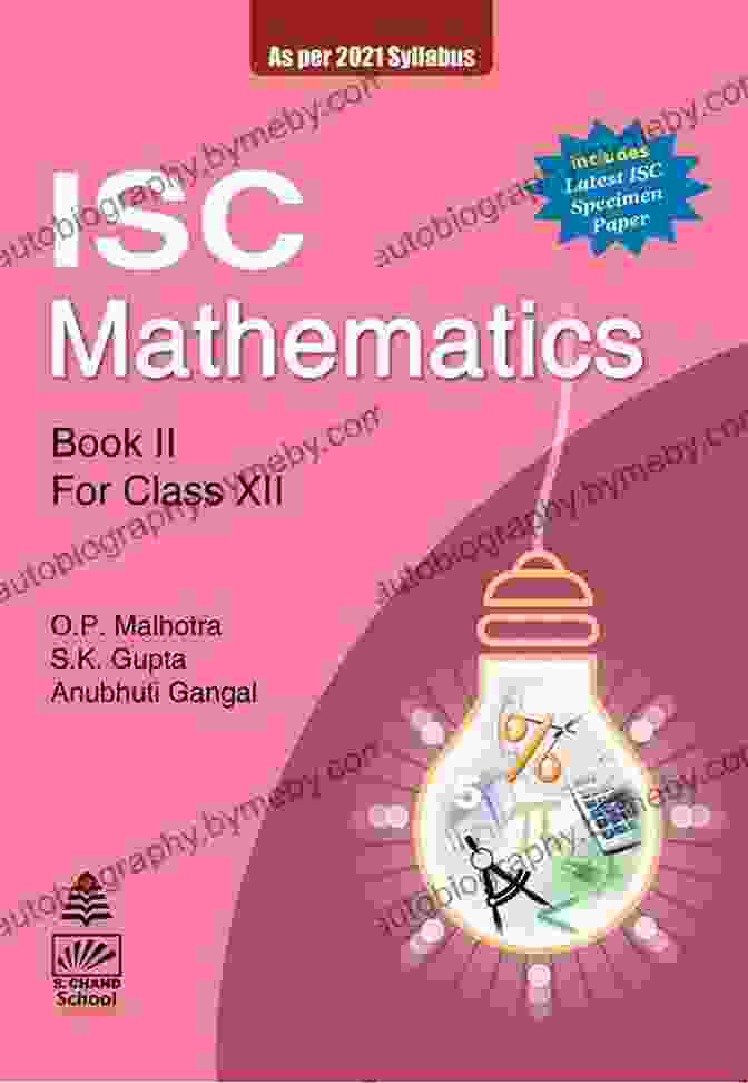 Chand ISC Mathematics Class XII Textbook S Chand S ISC Mathematics II For Class XII