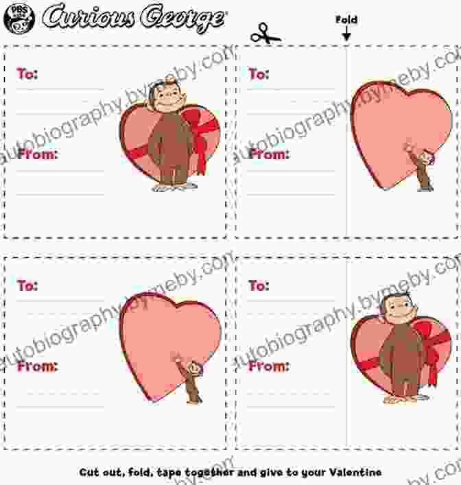 Curious George Holding A Valentine's Day Card Curious George Makes A Valentine (CGTV)