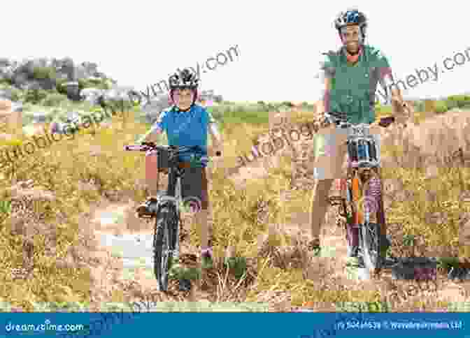 Father And Son Cycling Through A Lush Green Forest In Japan, With Mountains In The Background. Rising Son: A Father And Son S Bike Adventure Across Japan