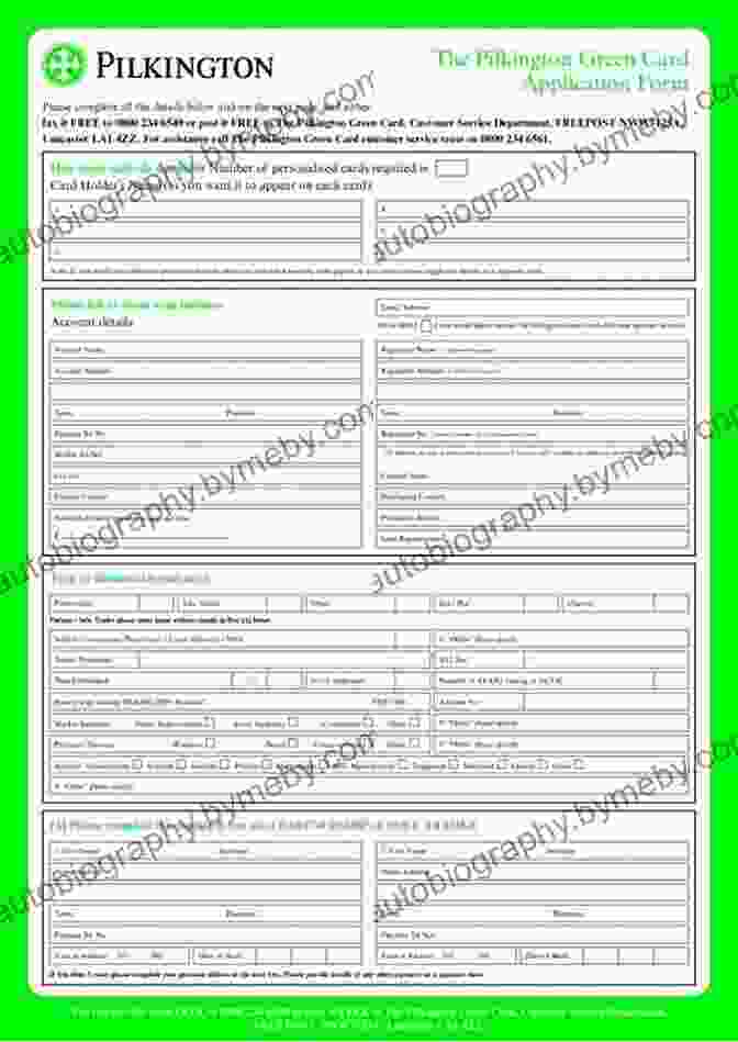 Green Card Application Form With U.S. Flag In The Background How To Get A Green Card