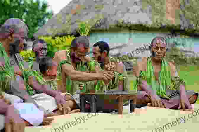 Group Of Fijians Participating In A Kava Ceremony, A Cultural Tradition Explored In Softly Fiji. Softly Fiji Andrew McMahon