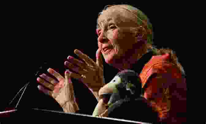 Jane Goodall Speaking To A Large Audience Trailblazers: Jane Goodall: A Life With Chimps