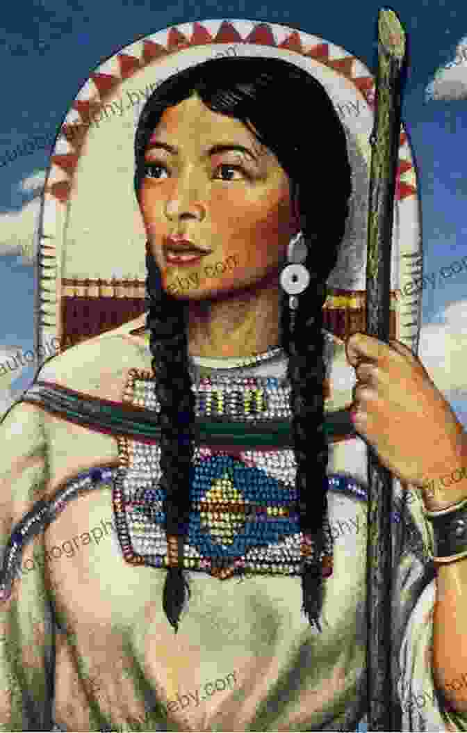 Portrait Of Sacagawea, A Young Native American Woman With A Determined Expression, Wearing Traditional Clothing And Carrying A Baby On Her Back. Sacagawea: Courageous Trailblazer (Show Me History )