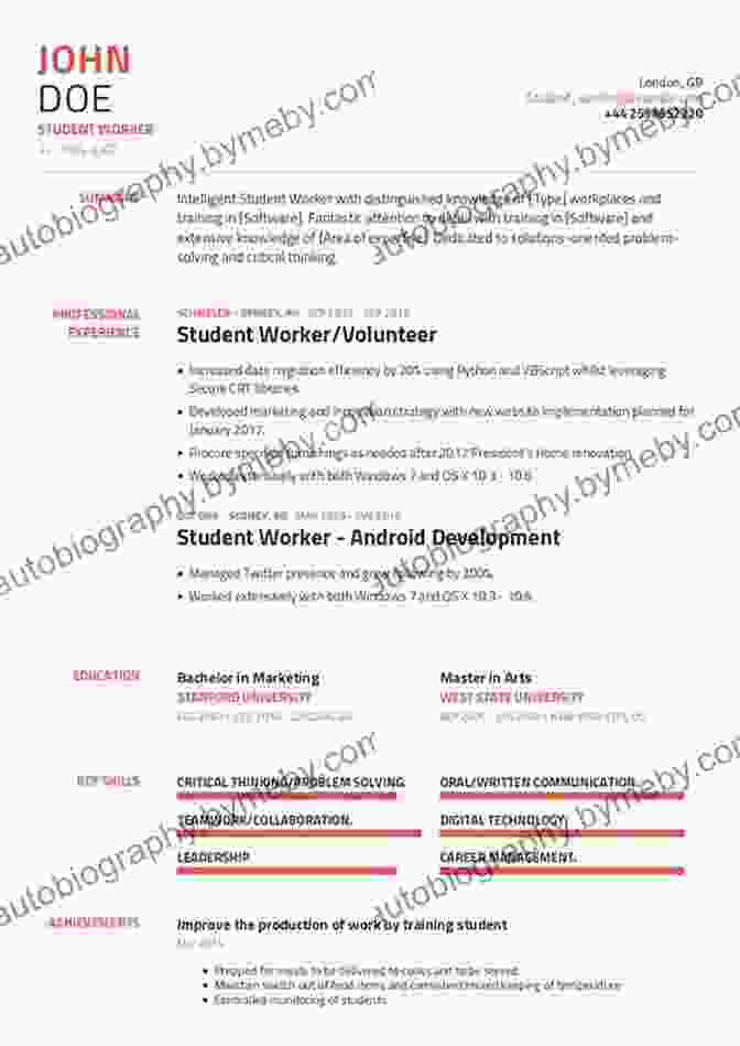 Student Working On A Resume College Admission Essentials: A Step By Step Guide To Showing Colleges Who You Are And What Matters To You