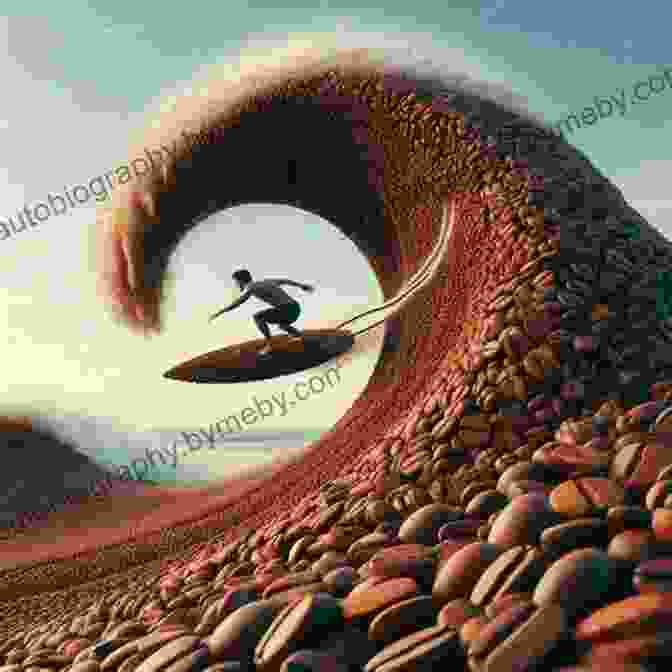 Surfer Riding A Colossal Wave, Silhouette Against The Setting Sun Chasing Waves: A Surfer S Tale Of Obsessive Wandering