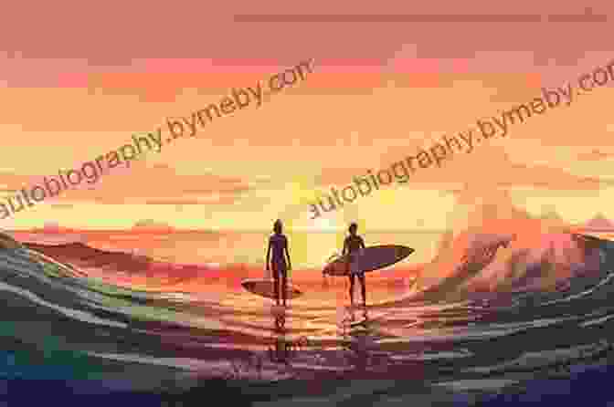 Surfers Silhouetted Against A Vibrant Sunset Chasing Waves: A Surfer S Tale Of Obsessive Wandering