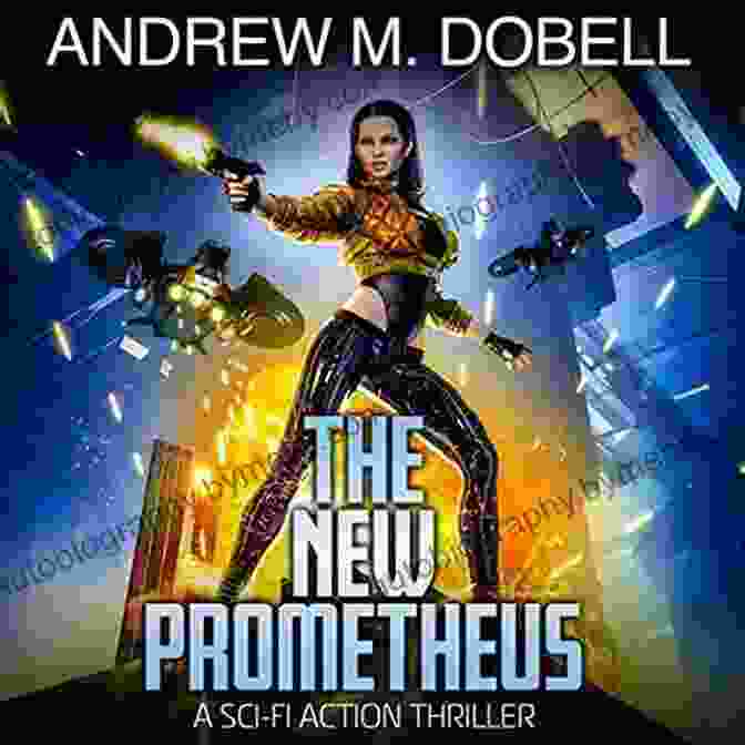 The New Prometheus Book Cover: A Spaceship Soaring Through A Star Studded Galaxy, With An Alien Spacecraft In The Distance The Prometheus Vengeance: A Sci Fi Action Thriller (The New Prometheus 4)