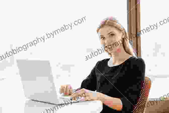 Woman Sitting At A Computer, Typing And Smiling Digital Sisterhood: A Memoir Of Fierce Living Online